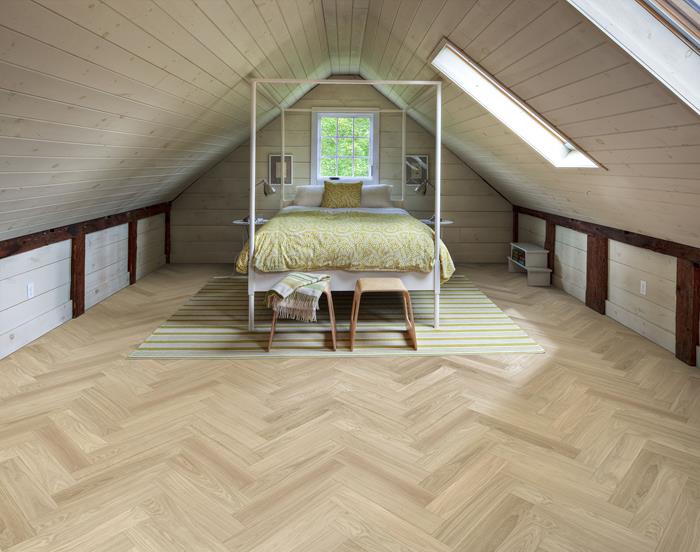 Oak Herringbone AB Dim White