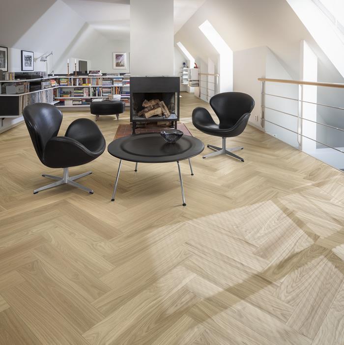 Oak Herringbone AB Dim White