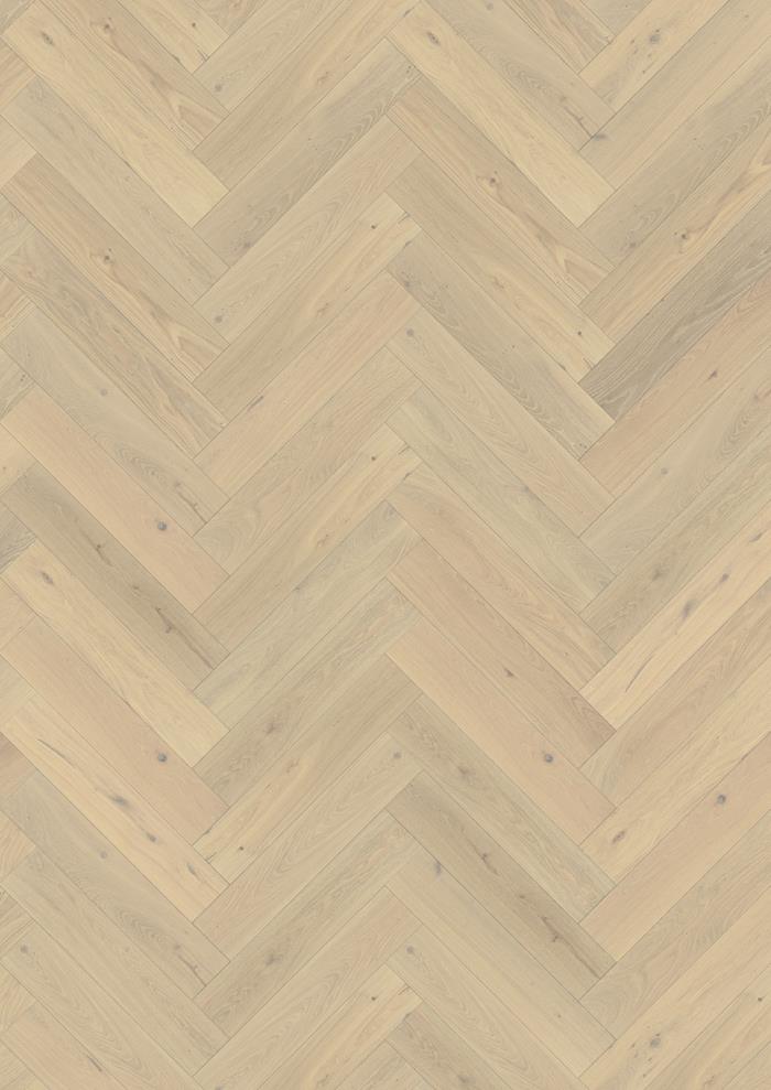Oak Herringbone CD Crème White