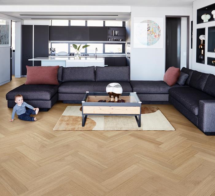 Oak Ginseng Herringbone Left