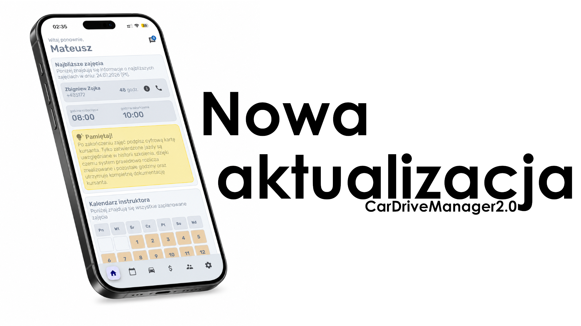 CarDriveManager 2.0 – ruszamy w nową drogę
